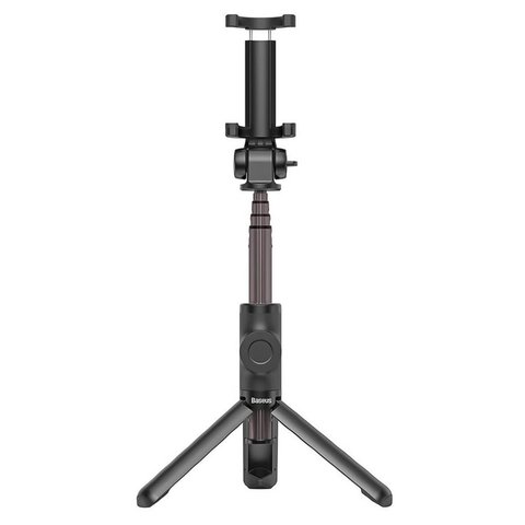 Монопод Baseus Folding Bracket Selfie Stick, черный, штатив тринога, с держателем, выдвижной, с кнопкой, #SUDYZP-E01 Превью 1