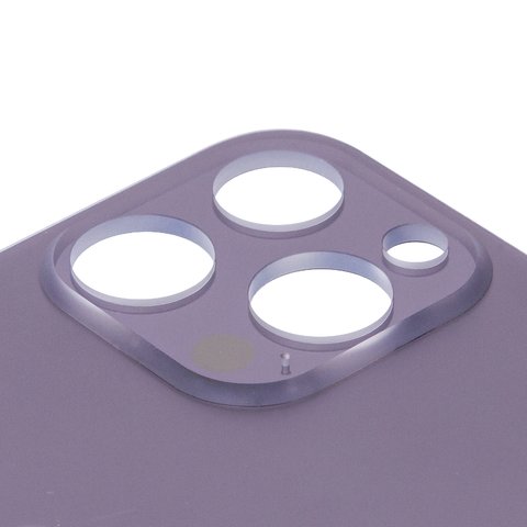 Задняя панель корпуса для iPhone 14 Pro Max, фиолетовая, нужно снять стекло камеры, small hole Превью 1