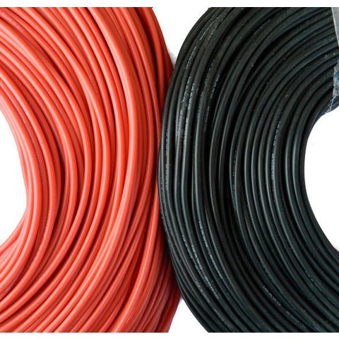 Alambre con aislamiento de silicona 28AWG, 0.08 mm², 1 m, negro, UL3135 Vista previa  1