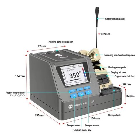 Soldering Station Sunshine H3 210, (digital, 80 W) Preview 7