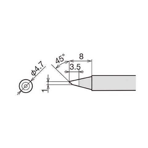 Soldering Iron Tip Goot RX-80HRT-1BC Preview 1