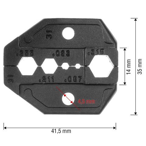 Mordaza reemplazable para crimpadora Pro'sKit CP-336DI Vista previa  1