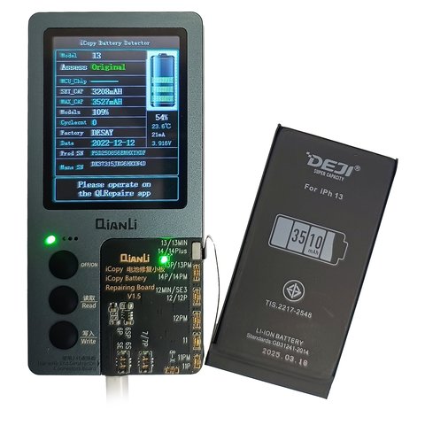 Batería Deji puede usarse con Apple iPhone 13, Li-ion, 3.84 V, 3510 mAh, mayor capacidad, original IC Vista previa  1