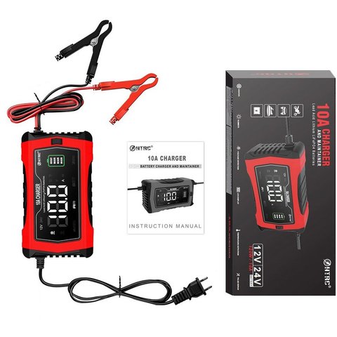 Зарядний пристрій HTRC 10A, 220 В, 24В/5А, 12В/10А Прев'ю 4