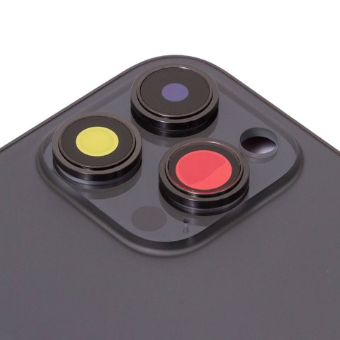 Корпус для iPhone 14 Pro Max, черный, с держателем SIM-карты, с боковыми кнопками, Original (PRC), EU Version, space black Превью 1