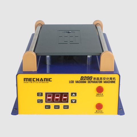 Пристрій для розклеювання дисплейного модуля (сепаратор) Mechanic D200, використовується для екранів до 8,5", з вакуумним насосом Прев'ю 1