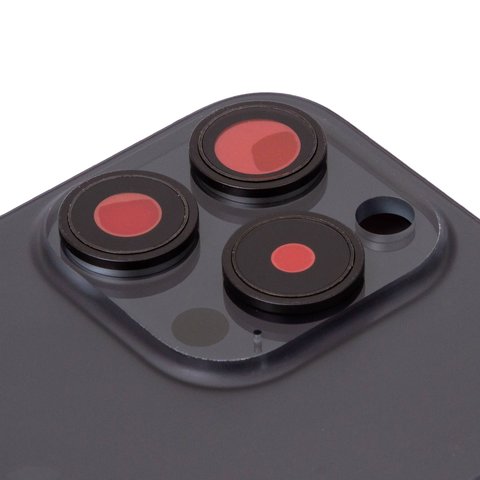 Корпус для iPhone 15 Pro, черный, с держателем SIM-карты, с боковыми кнопками, Original (PRC), EU Version, black titanium Превью 1