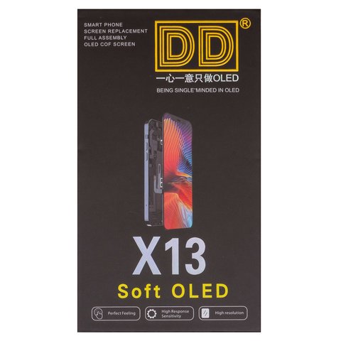Дисплей для iPhone 13, черный, с рамкой, HC, без ошибки, (OLED), DD-OLED OEM soft, diagnosable Превью 2
