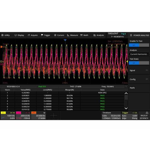 Программное расширение «анализ мощности» SIGLENT SDS2000HD-PA Превью 1