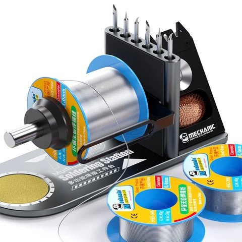 Підставка під паяльник Mechanic RS5, із стружкою для очищення жала, з органайзером Прев'ю 5